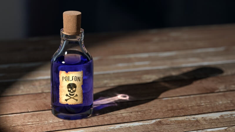 Antique poison vial